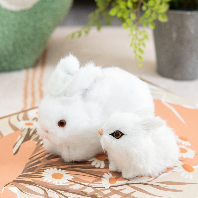 Simulation Model Toy Crafts Rabbit Decoration