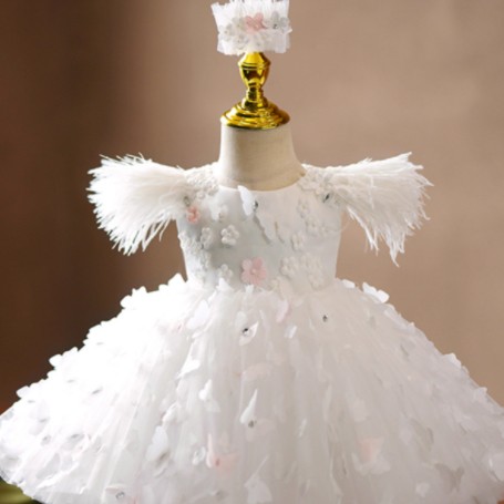 Girls Light Luxury Minority High-end Flower Dress