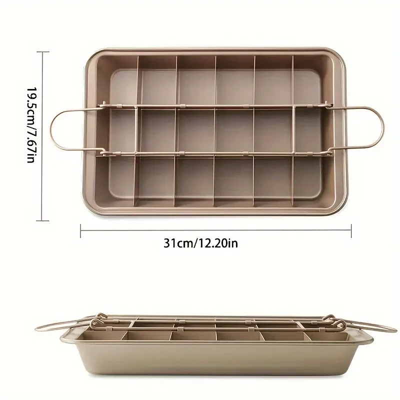 Brownie Pan with Dividers - Baking Supplies and Equipment