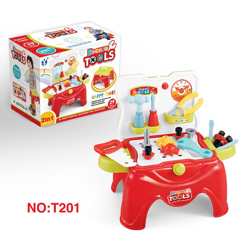 Educational Play House Children's Toy Simulation Electric Drill Toolbox