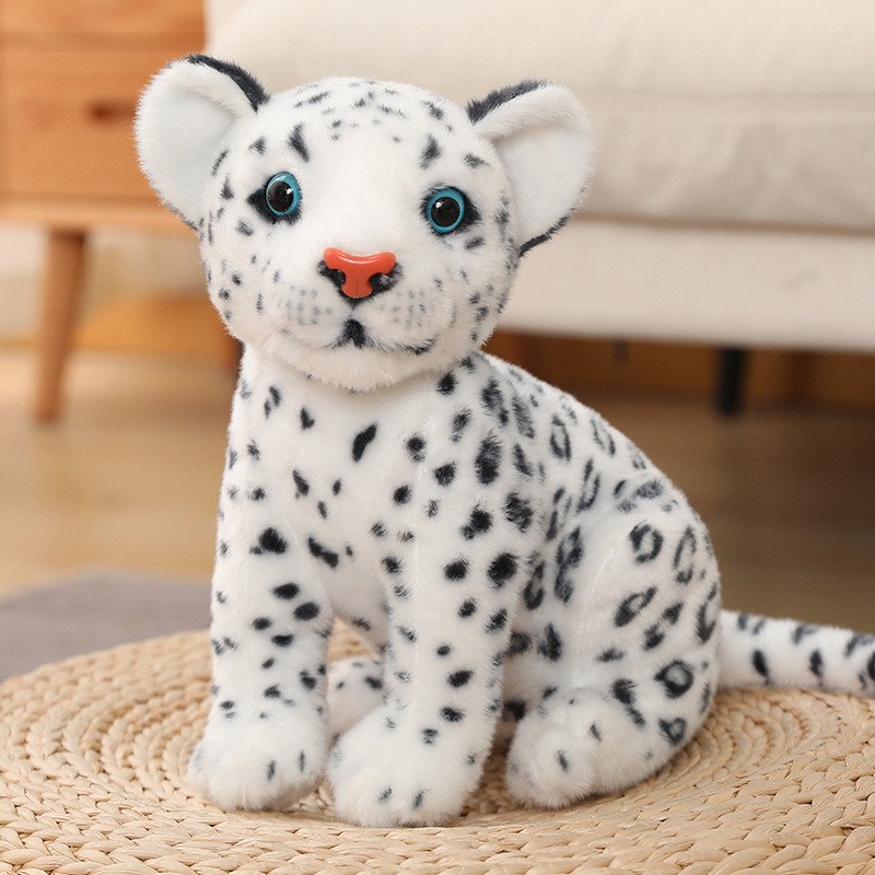 Fashion Squat Snow Leopard Doll Plush Toys