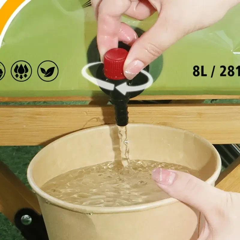 8L Portable Water Bag with Faucet