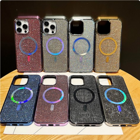 Phone Case Rhinestone Electroplating Protective Sleeve