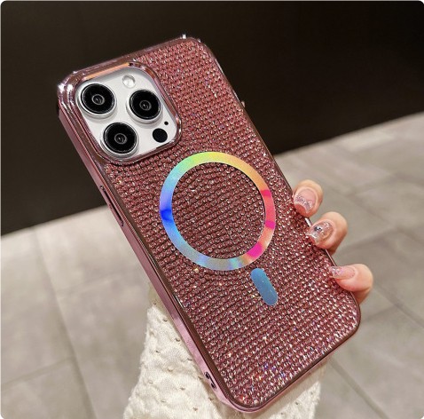 Phone Case Rhinestone Electroplating Protective Sleeve