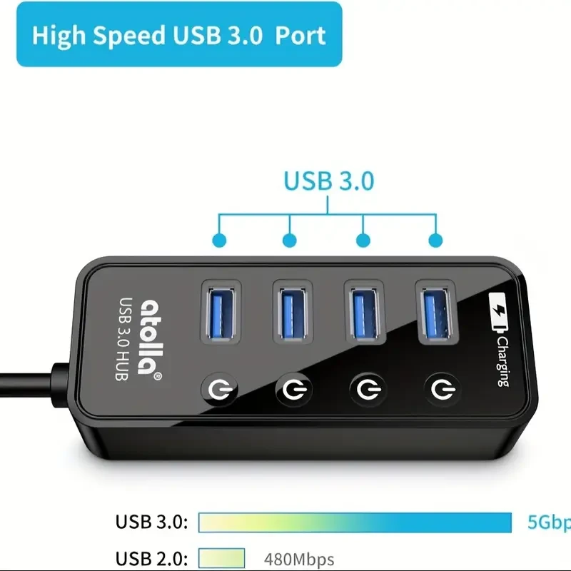 USB 3.0 Multiple 4-Port USB Data Hub