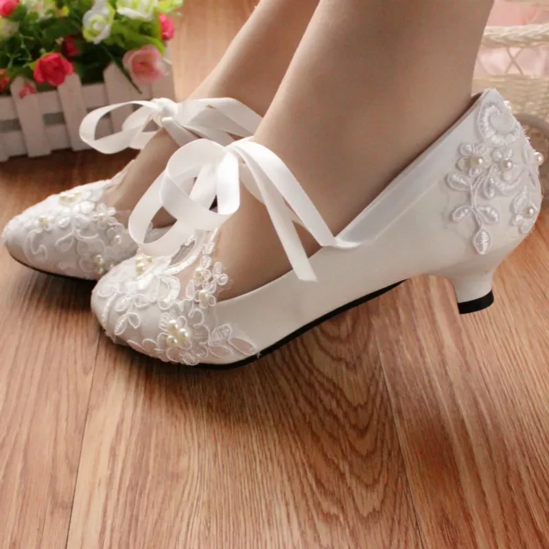 Blush Flat Wedding Shoes