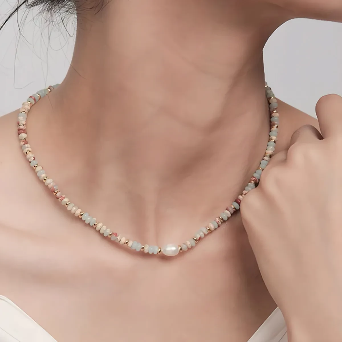 Single Strand Freshwater Pearl Necklace