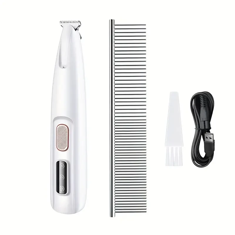 Pet Grooming Clippers | Low Noise LED Light Assisted Electric Trimmer