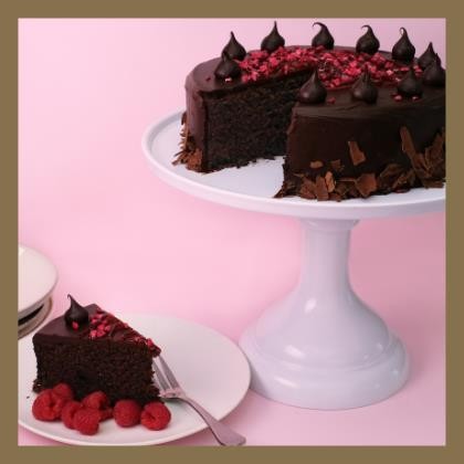 Cake Round Chocolate Raspberry Drizzle
