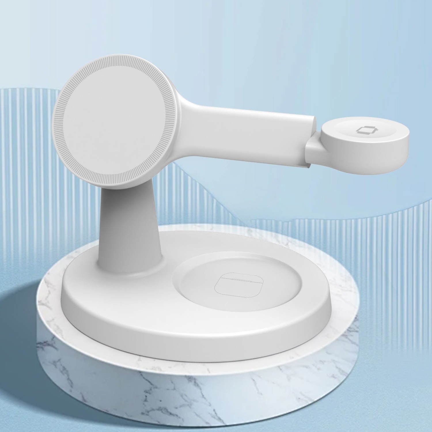 Magnetic Wireless Charger Electrical Desktop Bracket 15W Fast Charge Mobile Phone Headset Watch Wireless Charger