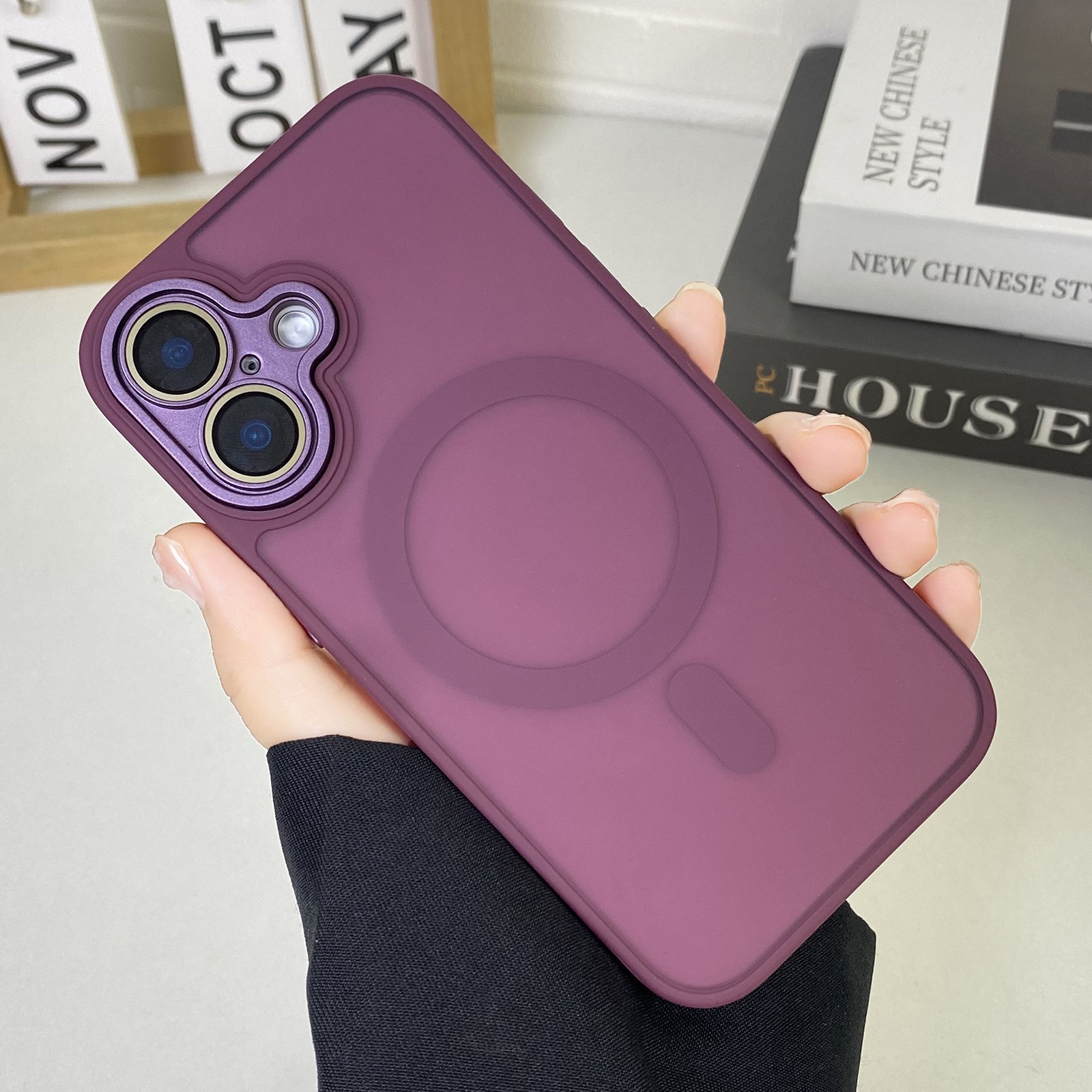 JD Magnetic Matte Phone Case All-inclusive Drop-resistant