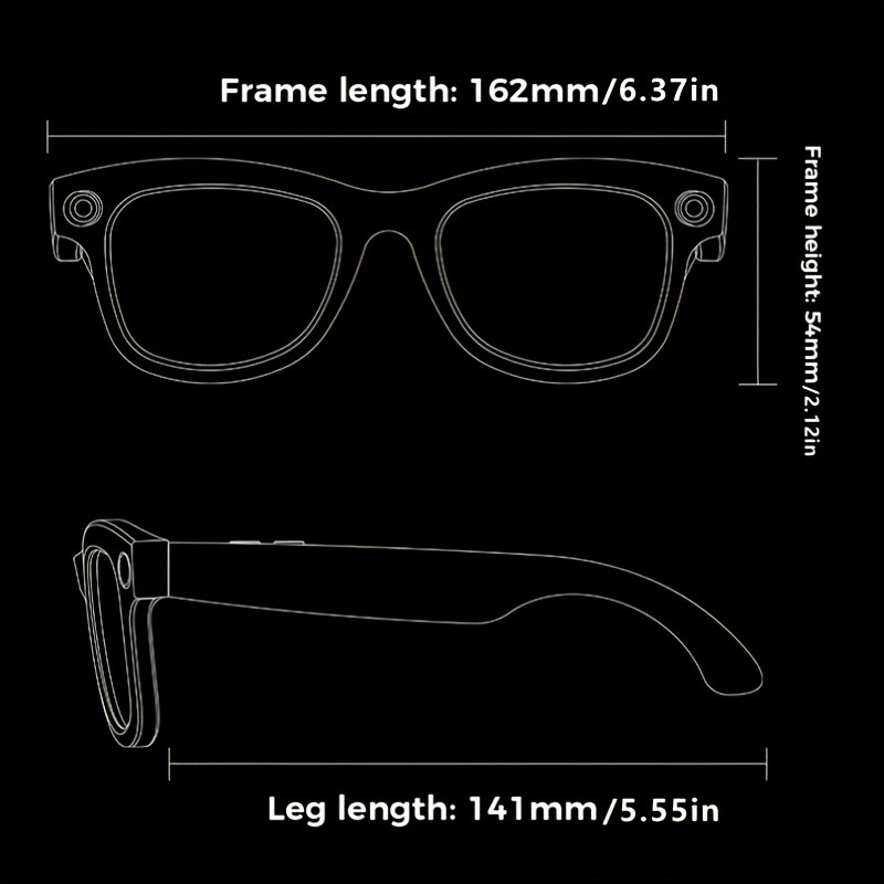 HYUNDAI M01 Long-Lasting Battery Glasses for Professionals in All-Day Meetings