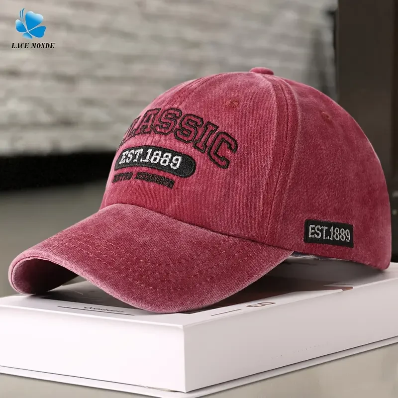 Korean Style Letter Embroidery Baseball Cap
