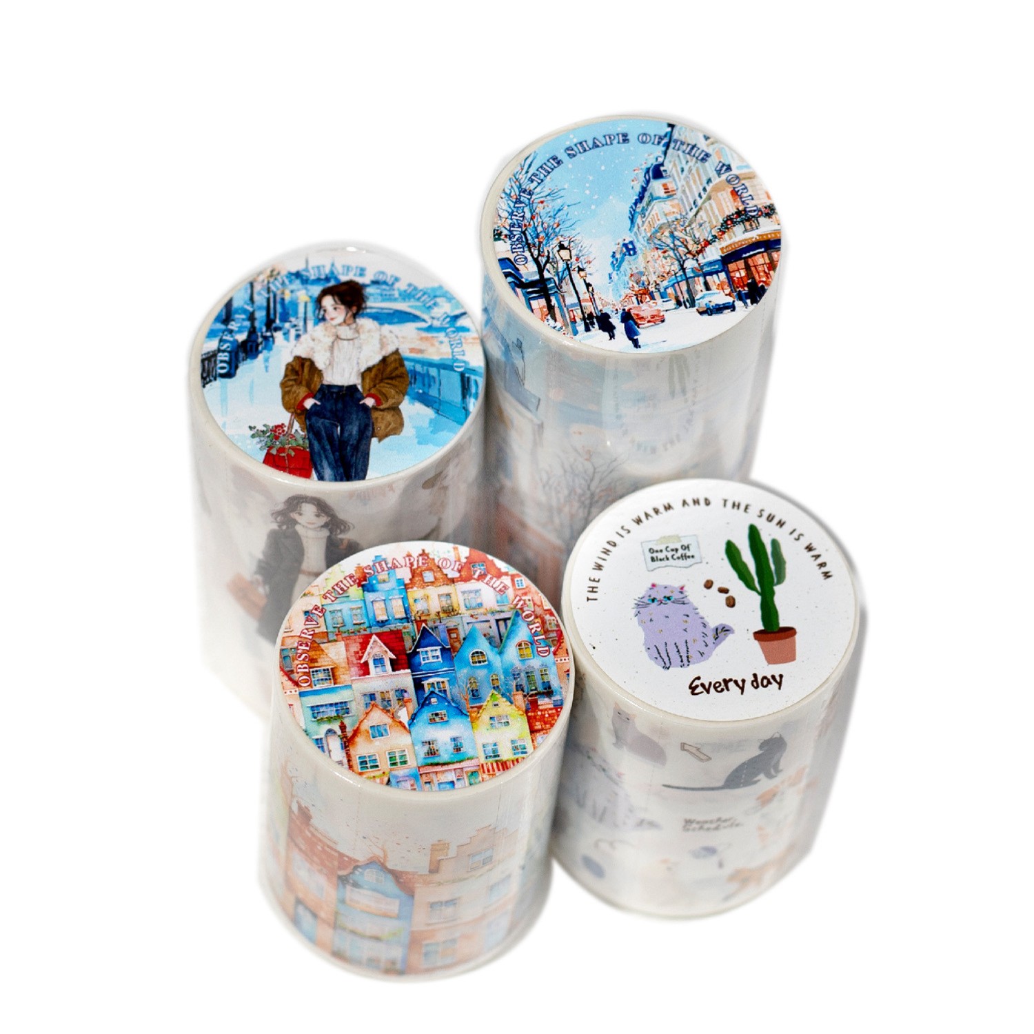 World Shape Series Life Landscaping Journal Stickers