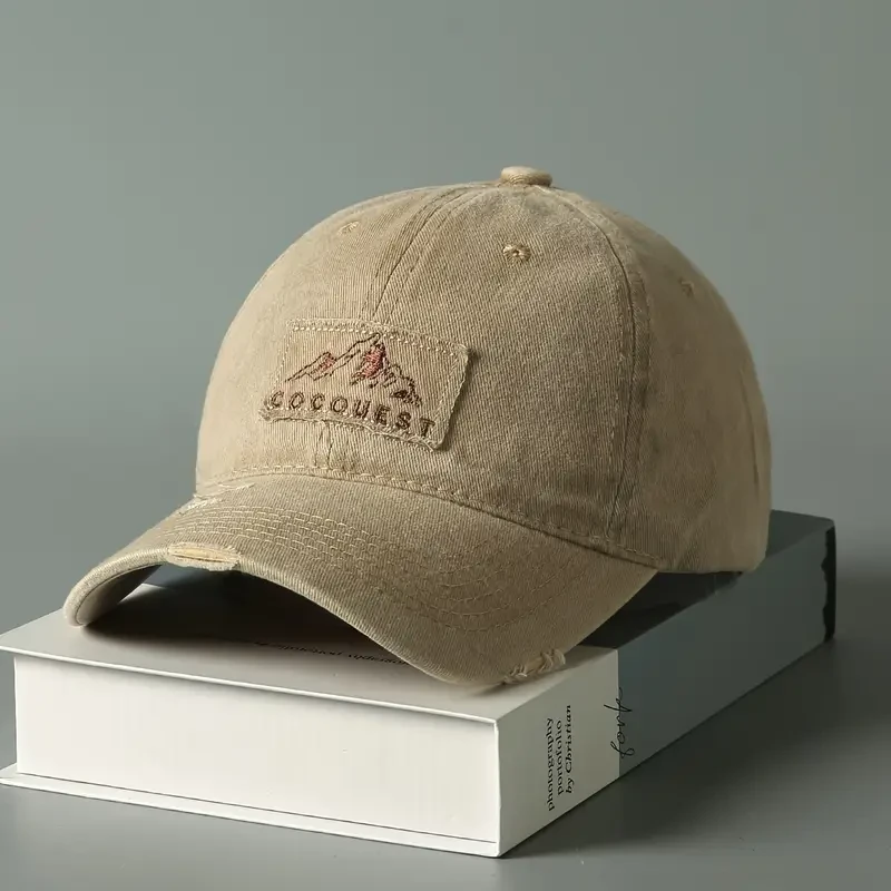 Men's Vintage Baseball Cap with Embroidery