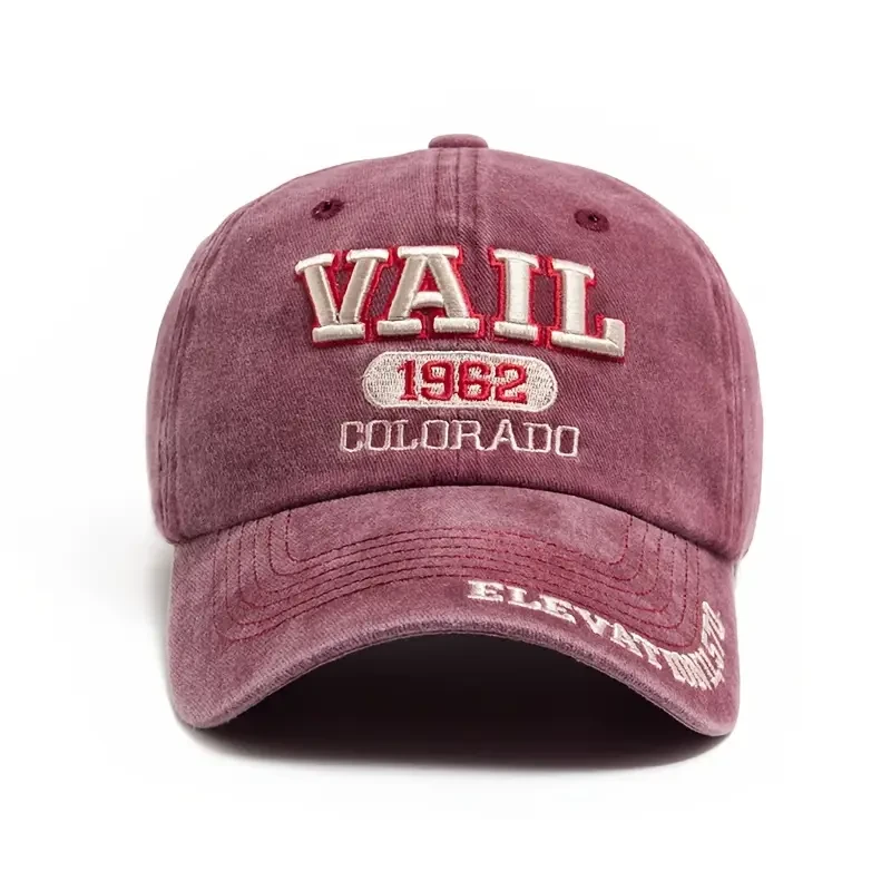 Vintage Washed Distressed Vail Baseball Cap