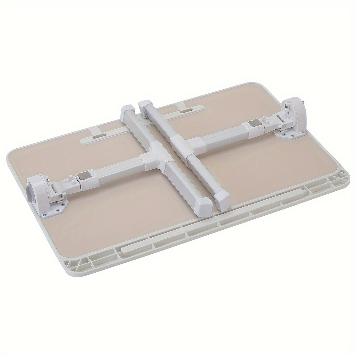 Adjustable Foldable Laptop Bed Table 60x40cm, Aluminum Alloy, Dual-Level Height Adjustment