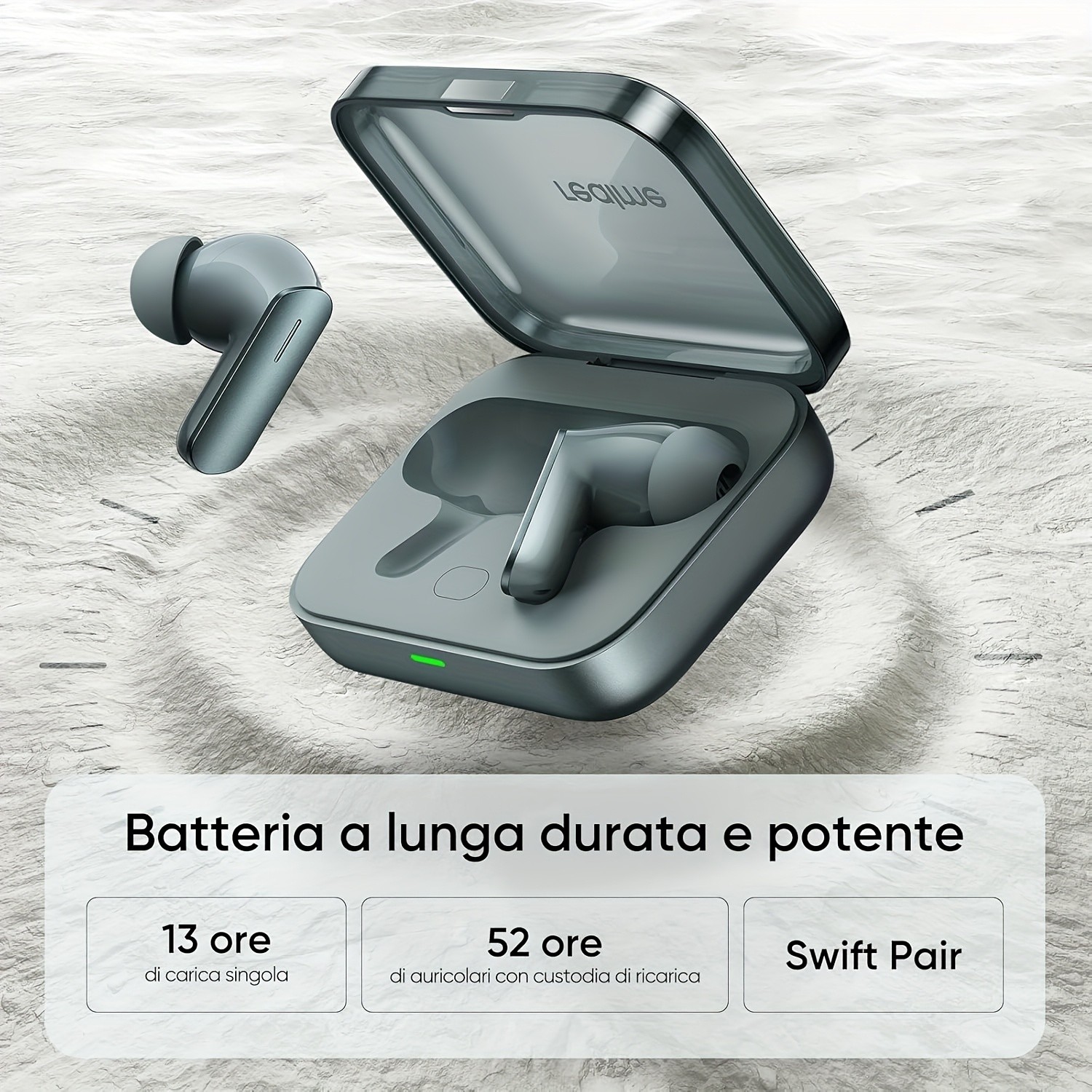 realme Buds Air 7 True Wireless Earphones 12.4mm Titanium Bass Driver, Intelligent ANC, 52 Hours Battery Life