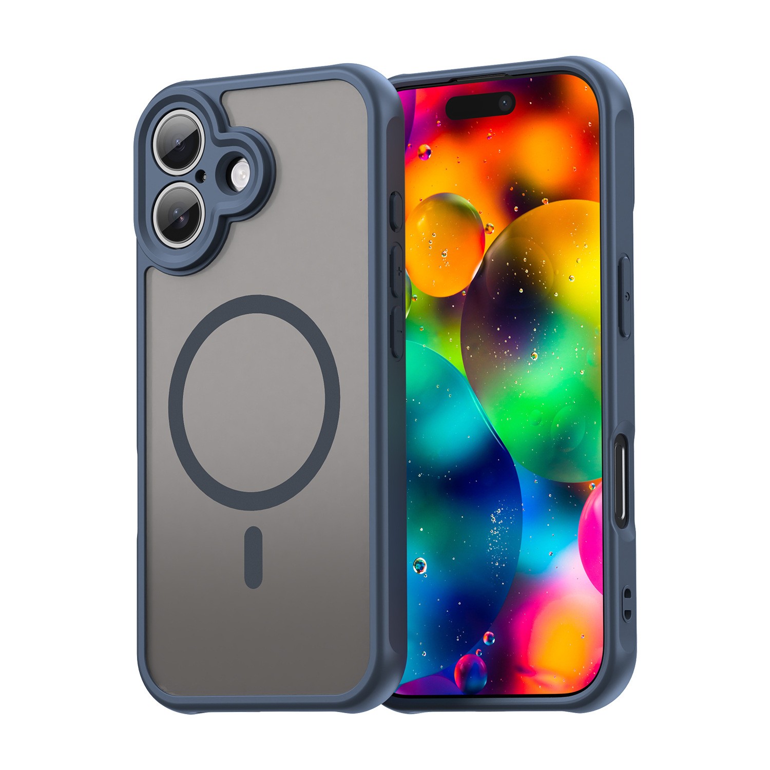 All-inclusive Drop-resistant Frosted TPU PC Magnetic Phone Case