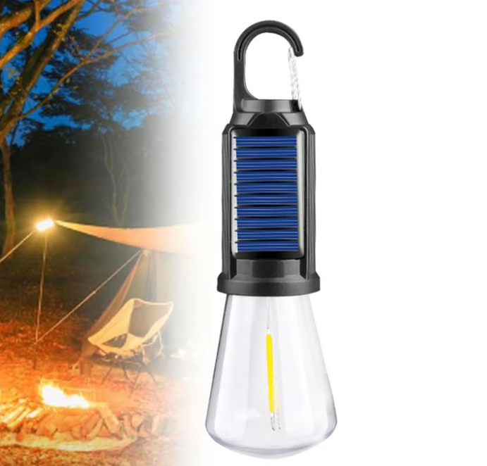 Solar Rechargeable Hooked Camping Light