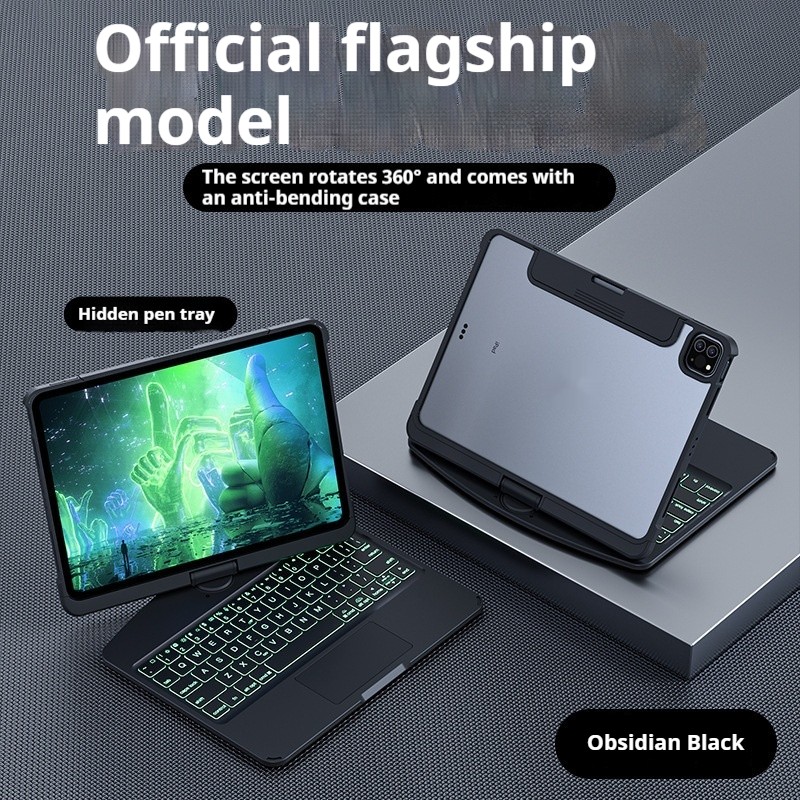 Transparent Rotating Keyboard For Air5 Protective Case Tablet PC