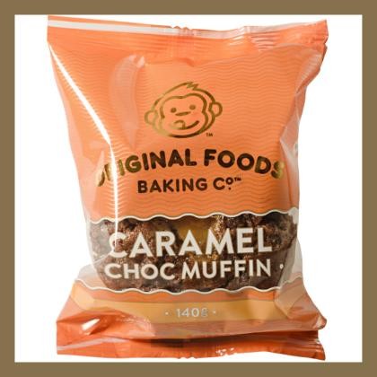 Muffin Caramel Chocolate Mega Wrapped