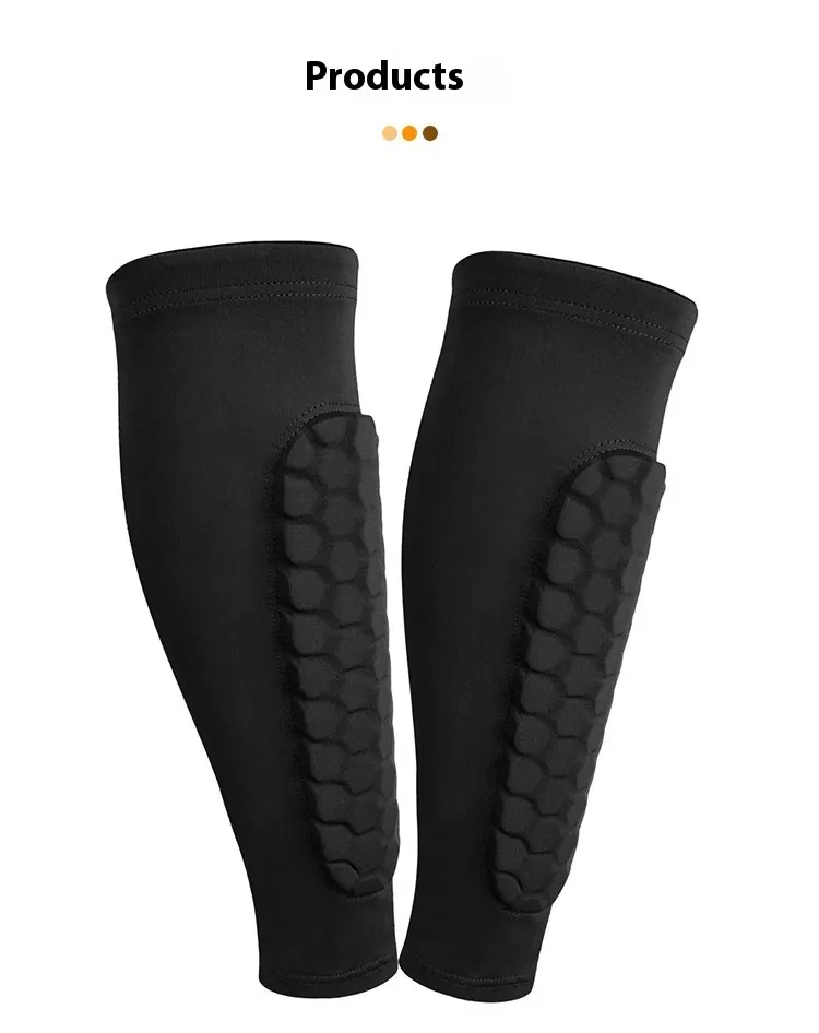 Honeycomb Shank Protection Foot Sock Men's Anti-collision Non-slip