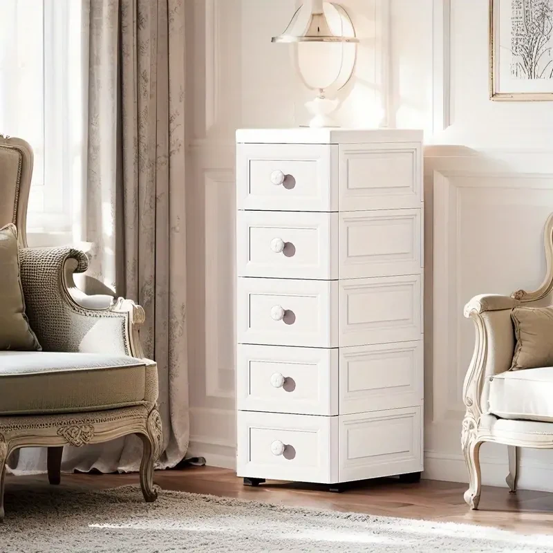 Compact 4-Drawer Storage Cabinet