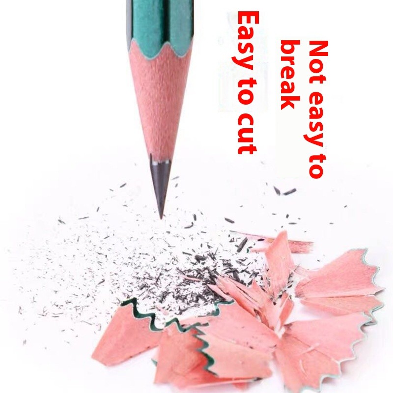 Green Rod Pencil 2B Sketch HB Painting Student Stationery