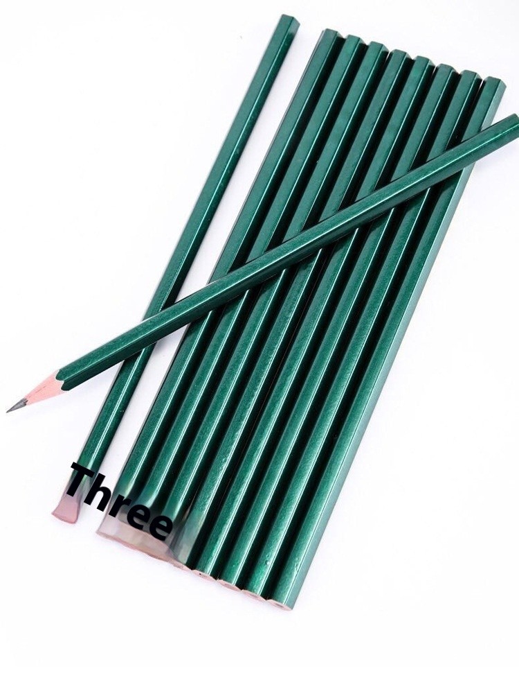Green Rod Pencil 2B Sketch HB Painting Student Stationery