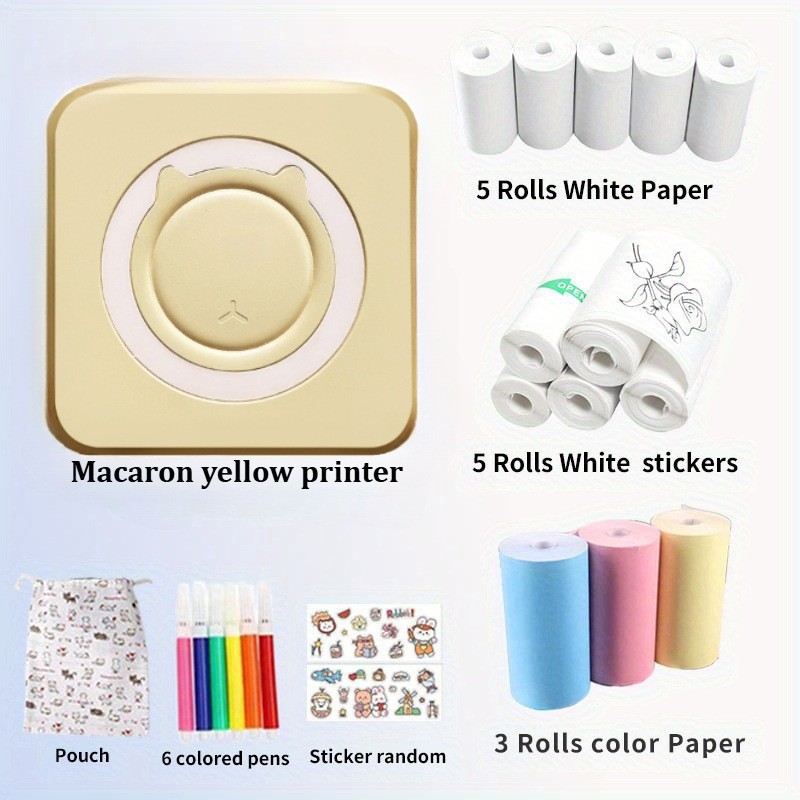 Pocket Mini Student Wrong Question Bluetooth Photo Information Label Thermal Printer