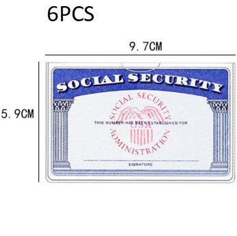 Transparent ID Social Security Card Student Bus Waterproof Cover