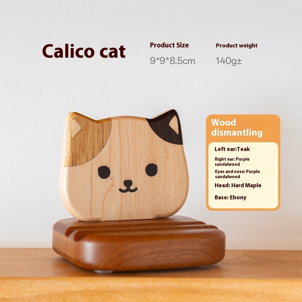 Creative Bunny Tatami Wooden Mobile Phone Stand