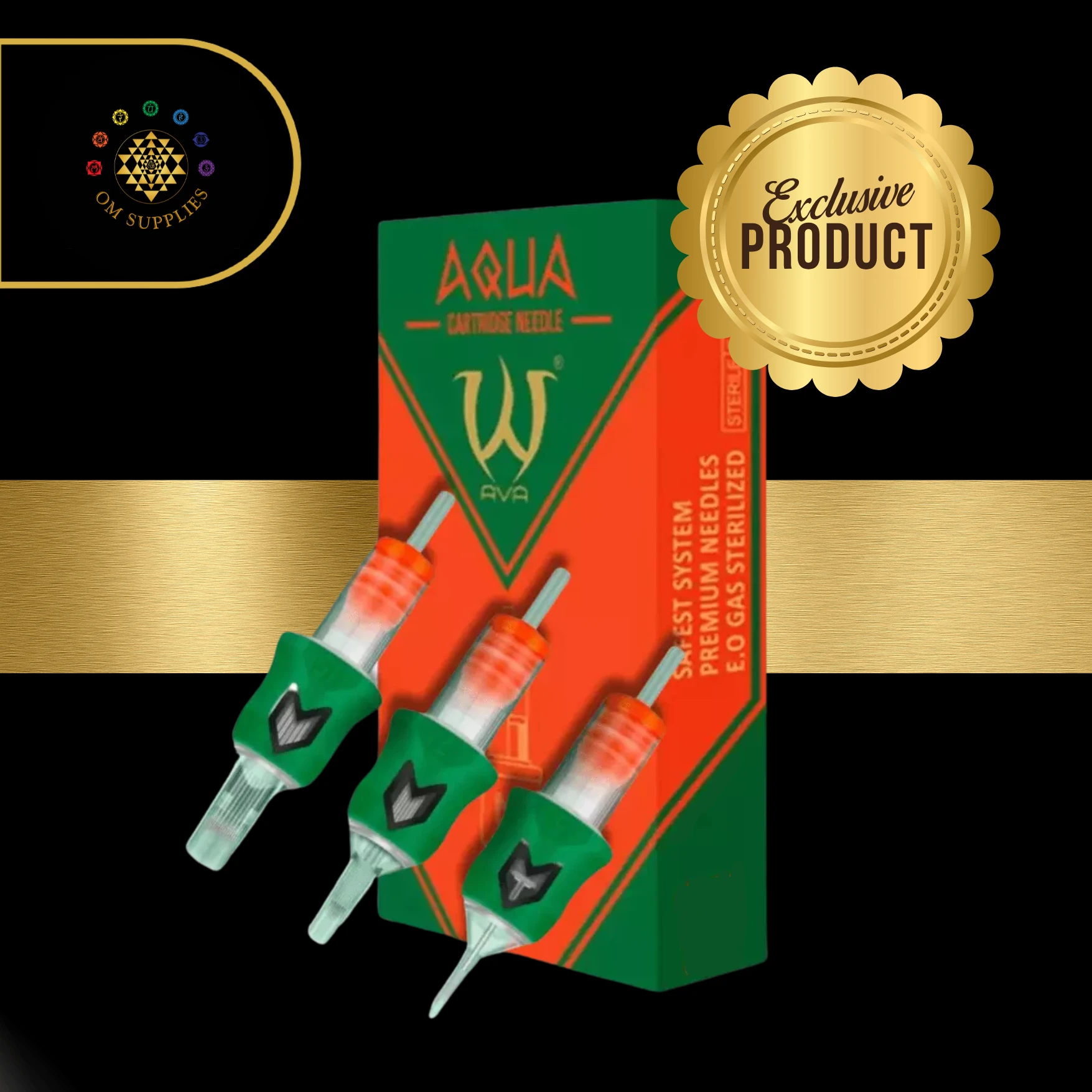 AVA AQUA Needle Cartridges Round Shader 20pc per box