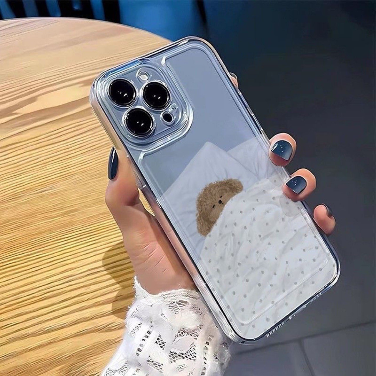 Cat Puppy Pattern For Lovers Transparent Phone Case