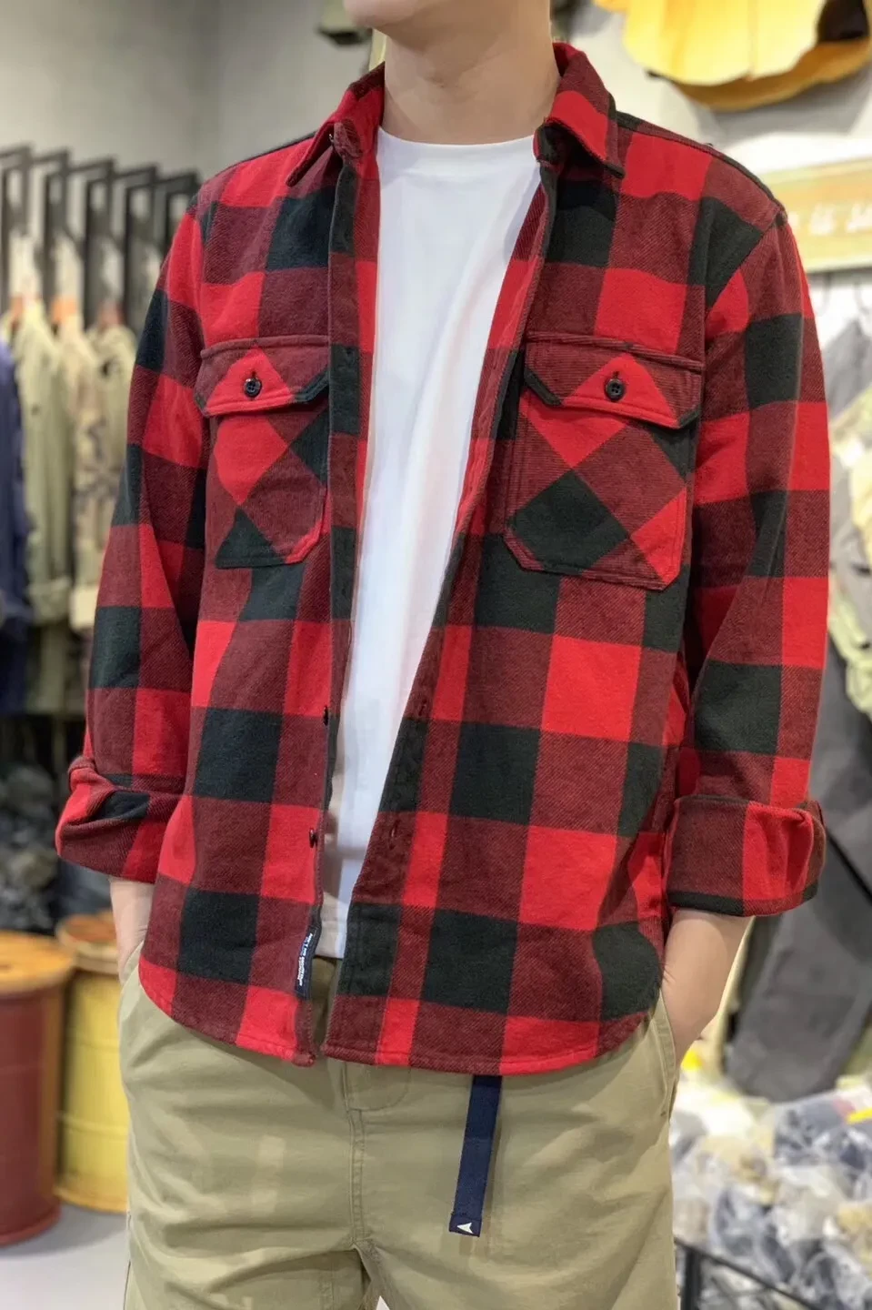 Red and Black Flannel Shirt