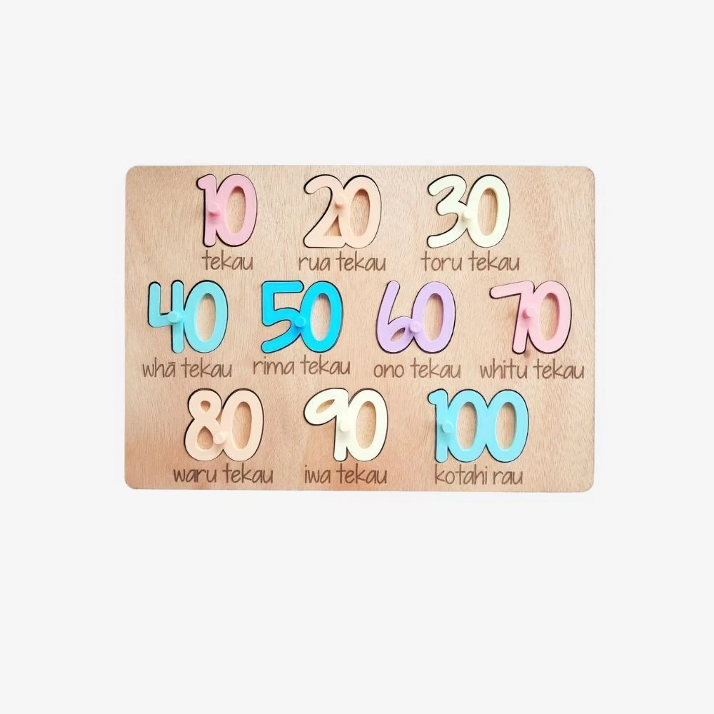 Puzzle - Numbers 10-100 in Mori - Pastels