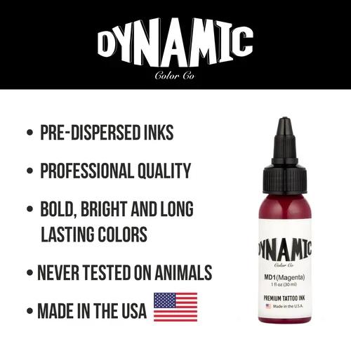 Dynamic Tattoo Ink Magenta  1 oz