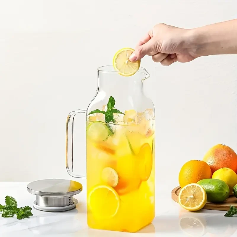 2000ml Square Glass Water Kettle