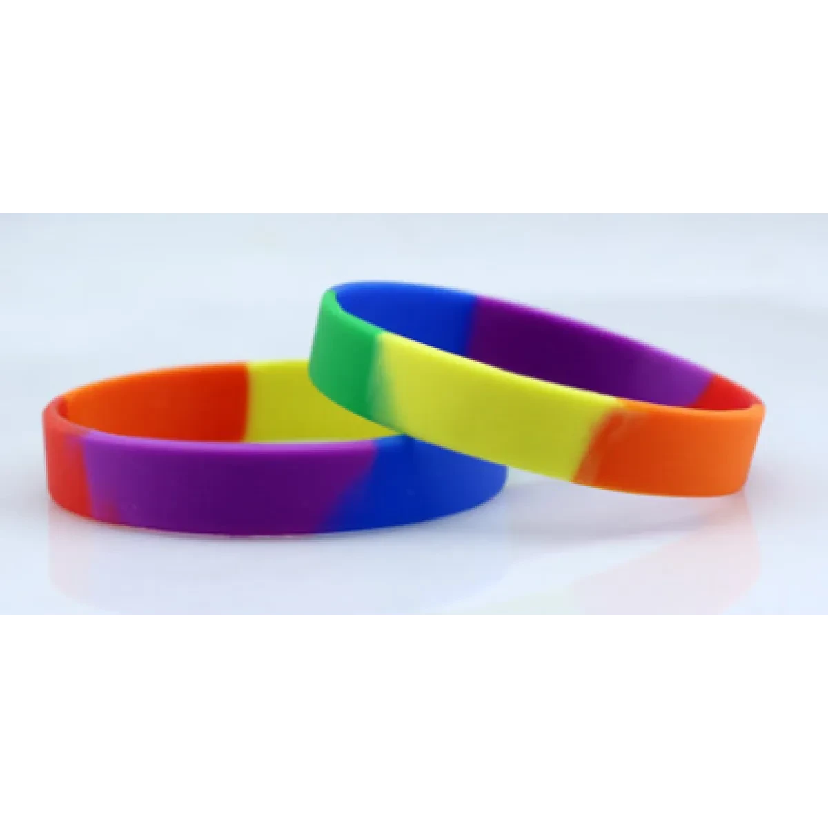 Rainbow Silicone Wristbands