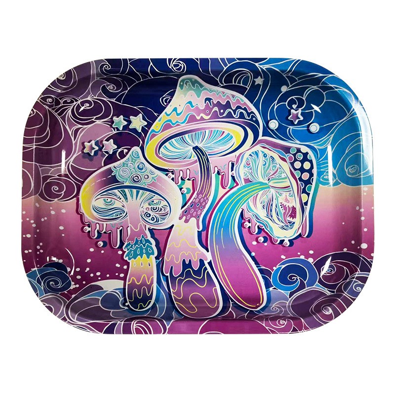 Tinplate Roll Cigarrette Tray Wake Up Grass Tray Storage Operating Panel