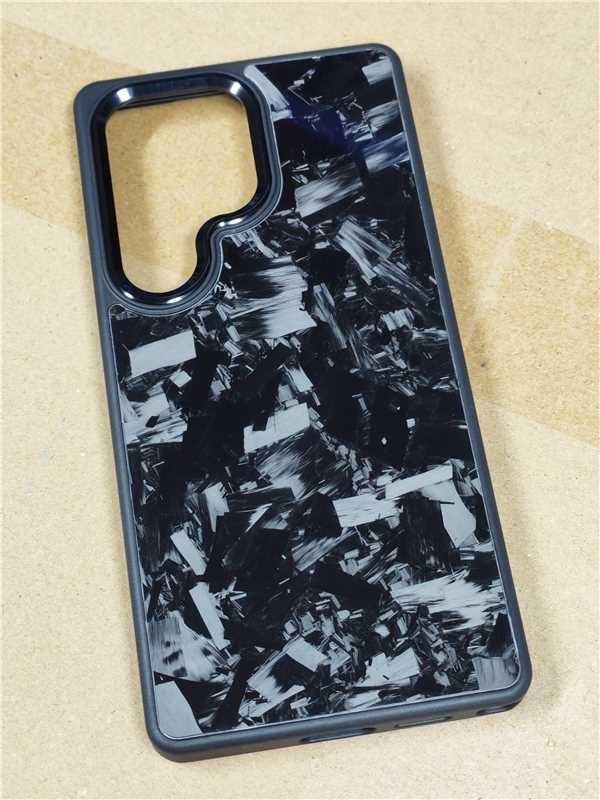 Carbon Fiber Protective Sleeve Forging Large Grain Phone Case