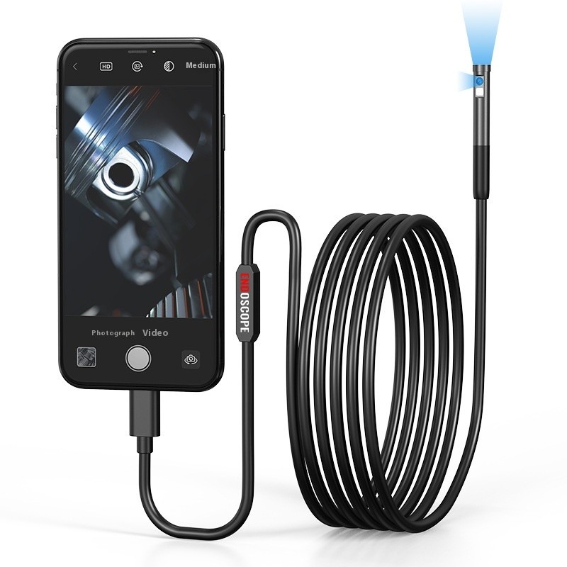 Single Dual Lens HD Type-c Three-in-one Mobile Phone Pipe Endoscope