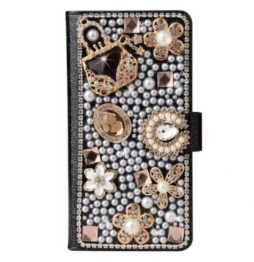 Leather Case For Phone Case All-inclusive Rhinestone