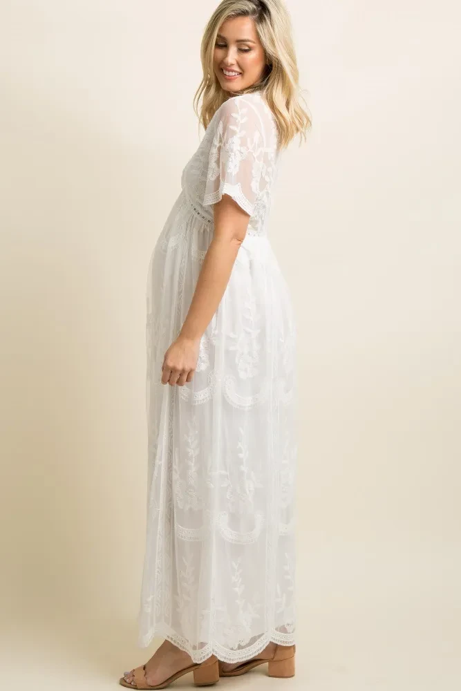 White Maternity Dress