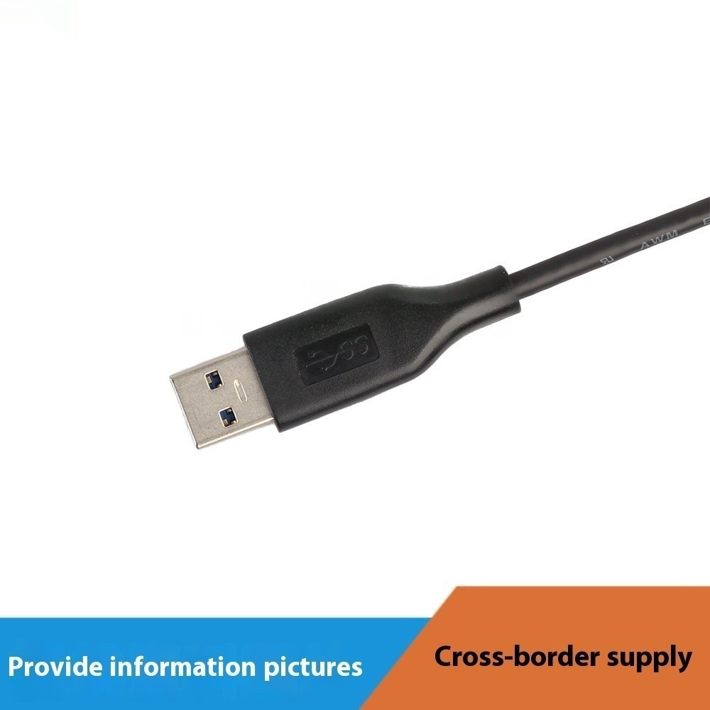 Black USB Revolution Laptop Mobile Hard-disc Connecting Line Copper