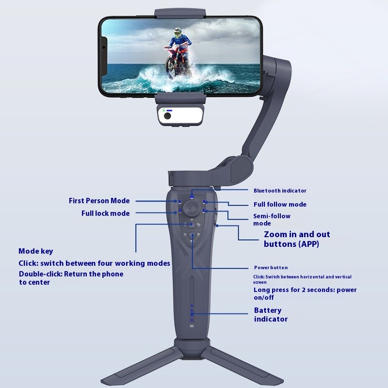 Photography Intelligent Tracking Mobile Phone Three-axis Anti-shake Bracket