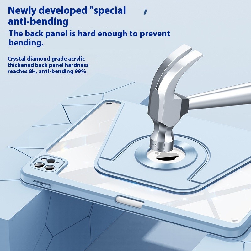 Magnetic Split Protective Shell With Pen Slot Rotatable Plane Housing