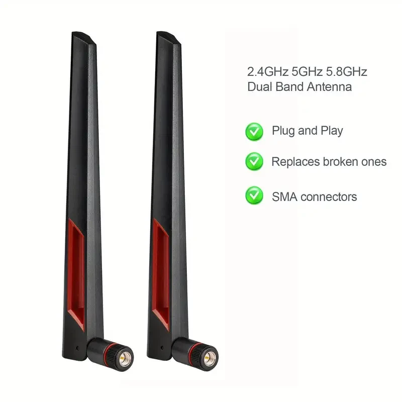 Dual Band WiFi Antenna - 2pcs SMA