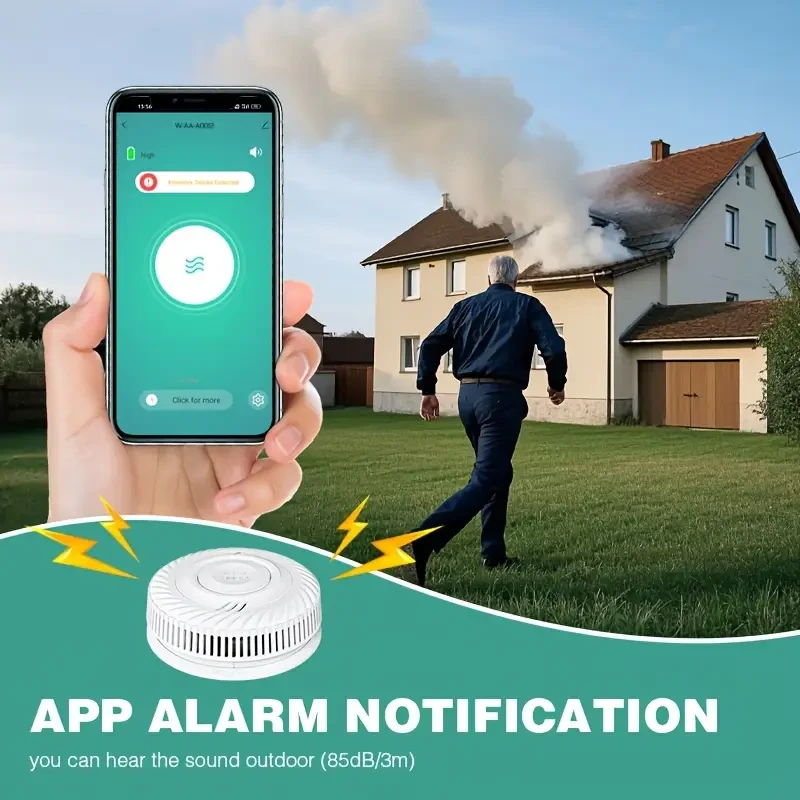 WiFi Smart Smoke Alarm - Remote Alerts